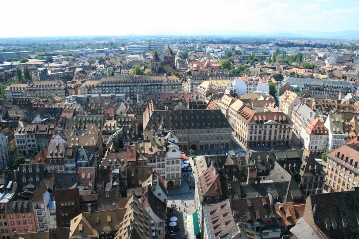 Panorama Strasbourga, widok z Katedry Notre Dame
