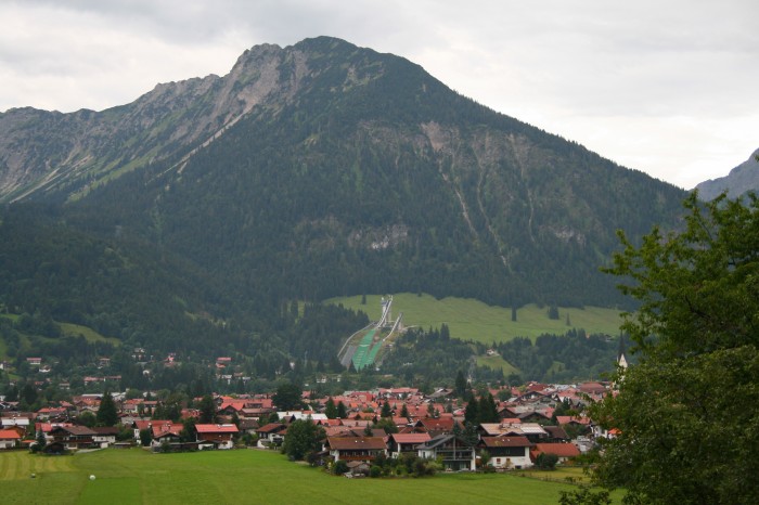 Widok na Oberstdorf