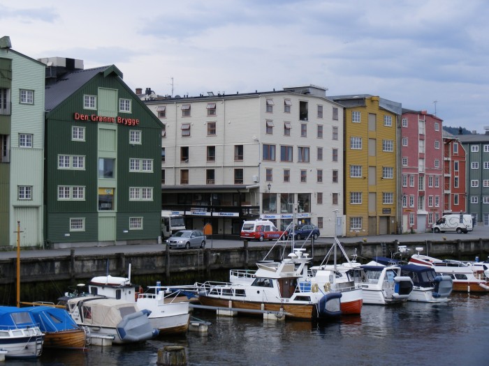 Nabrzeże w Trondheim.