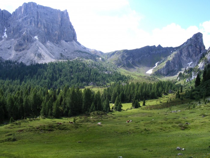 Wokół przełęczy Passo Giau i Passo Falzarego.