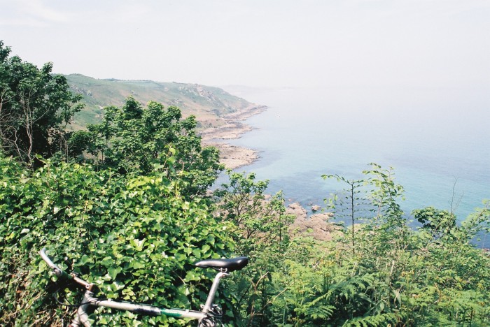 krajobraz z rowerkiem