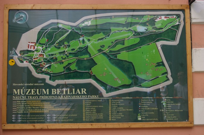 Mapa Zespół pałacowo-parkowy w Betliar