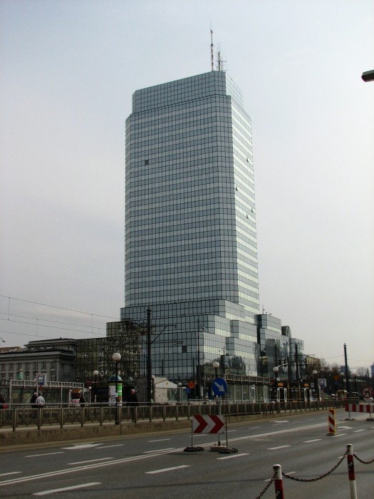 Plac bankowy - Błękitny Wieżowiec