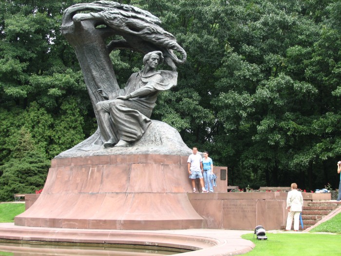 Łazienki - Pomnik Chopina