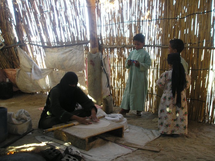 Mieszkańcy wioski beduińskiej