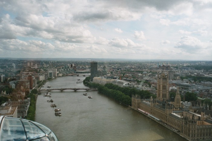 widoki z London Eye