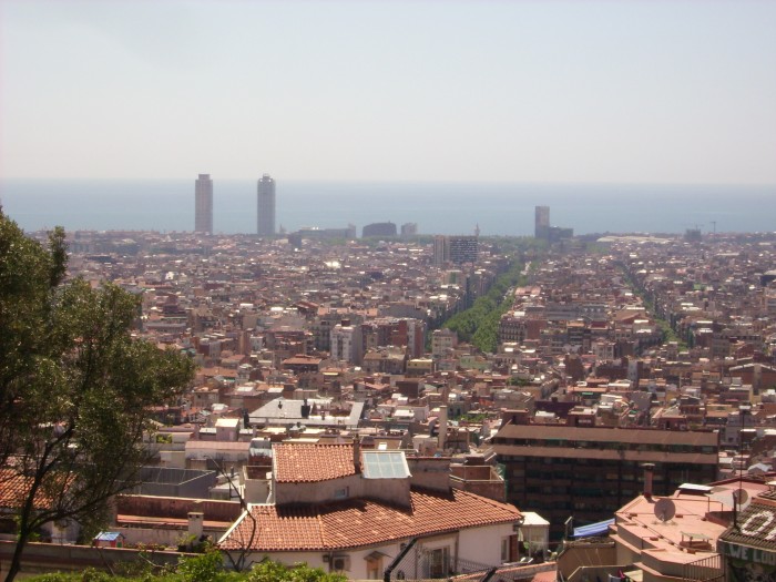 Widok na Barcelonę z Parku Güell