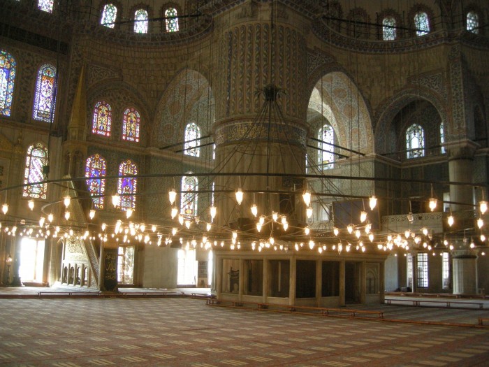 Błękitny Meczet - wnętrze