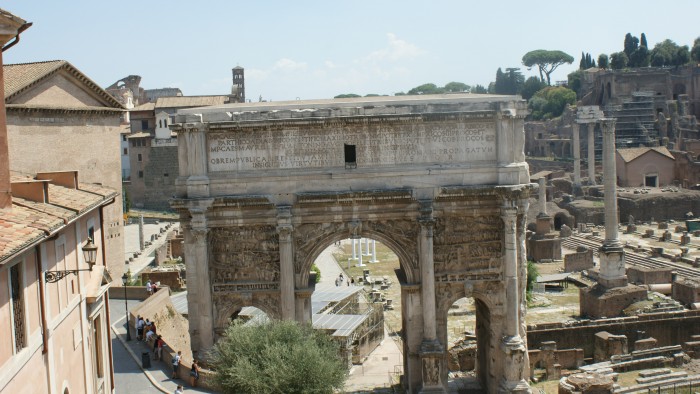 Rzym starożytny-Łuk Septymiusza Severa