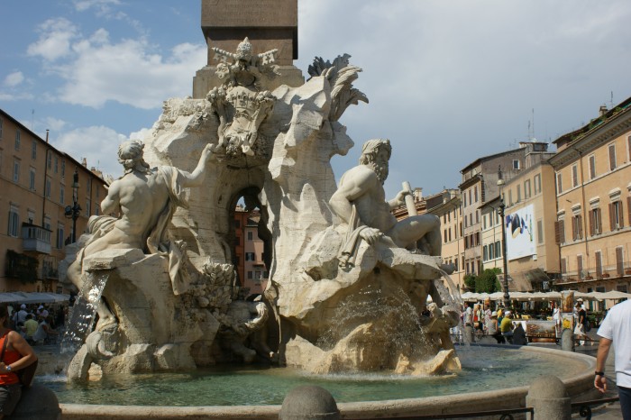 Piazza Navona- Fontanna Czterech Rzek