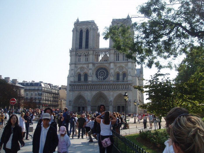 Katedra - Notre Dame w Paryżu.