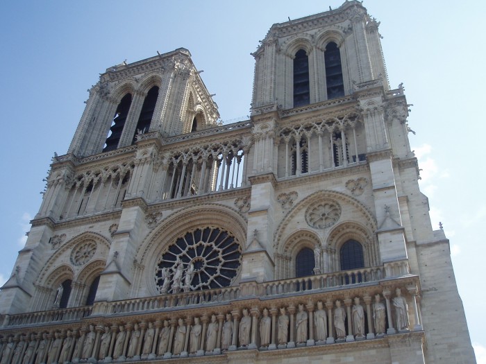 Katedra - Notre Dame w Paryżu.