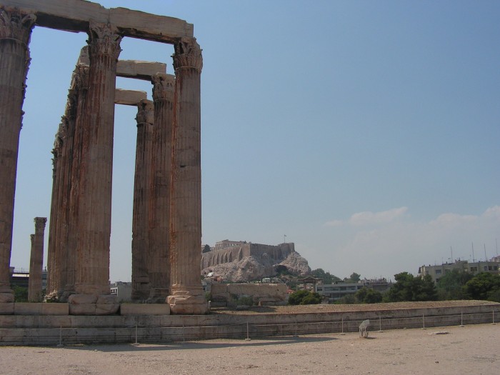 Ateny-Świątynia Zeusa i Akropol