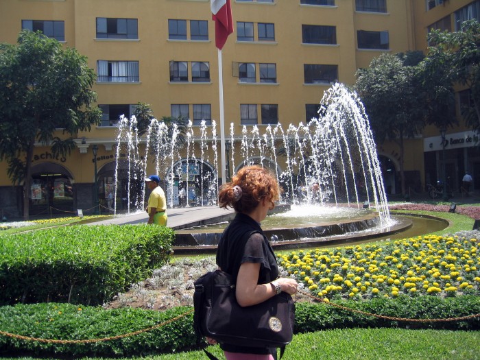 Fontanna obok Plaza Mayor