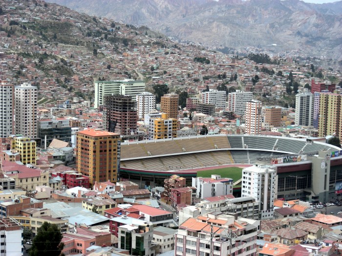 Stadion sportowy w La Paz