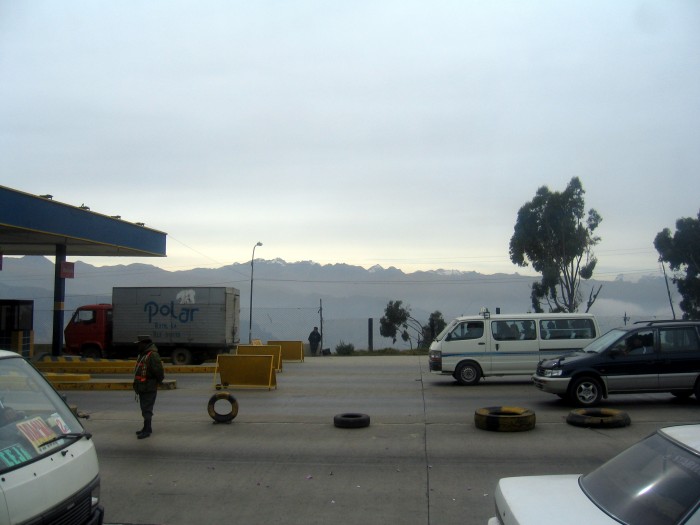 Droga  z La Paz do granicy z Peru