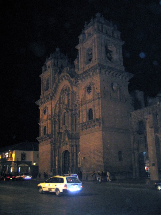 Cusco - 1-sze spotkanie wieczorem