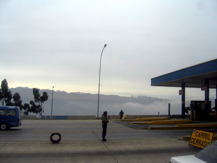 Droga  z La Paz do granicy z Peru