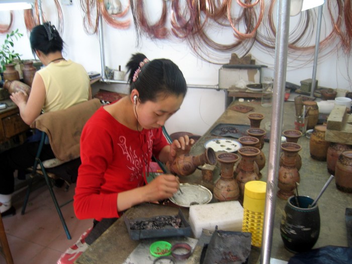 Produkcja  wyrobów z porcelany chińskiej