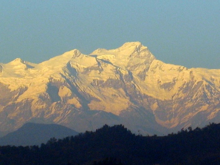 Widok na szczyty Himalai