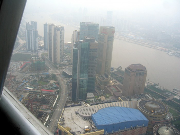 Huangpu Jiang - Widok z wieży TV