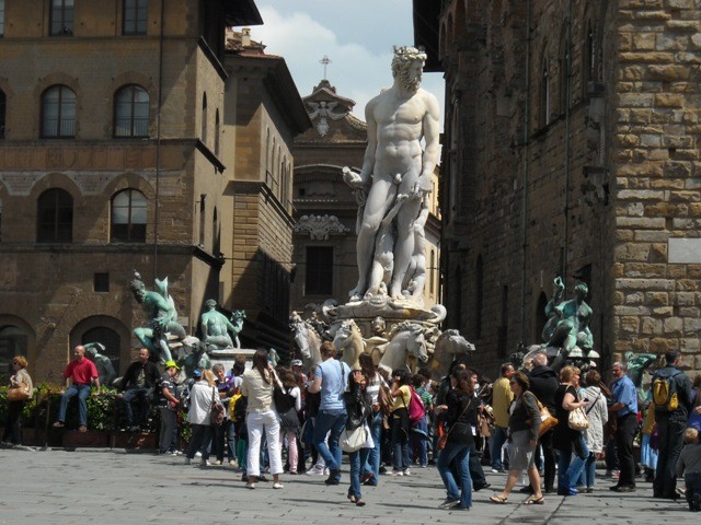 fontanna Neptuna obok Palazzo Vecchio