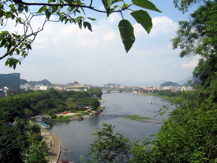 Widoki na rzekę Li ze Wzgórza