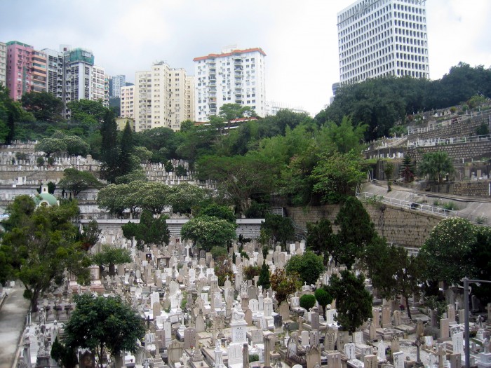 Cmentarz w środku miasta