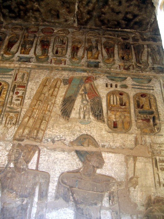 Świątynia Ramzesa III- reliefy i freski