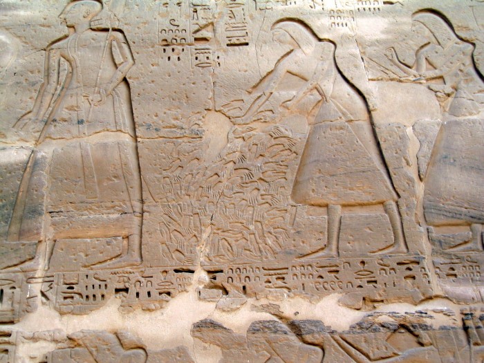 Świątynia Ramzesa III- reliefy i płaskożeźby