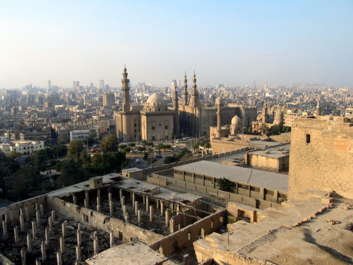 Widok na Kair z Meczetu Alabastrowego