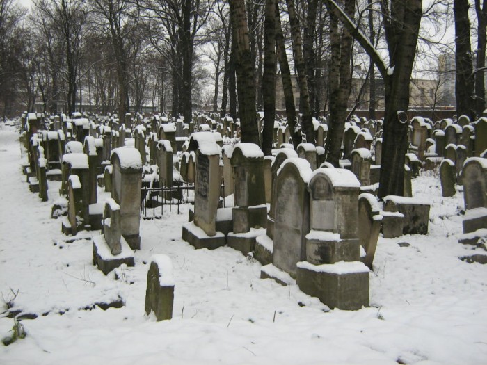 zima /cmentarz żydowski