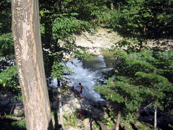 Rzeka Prut -mini  wodospad