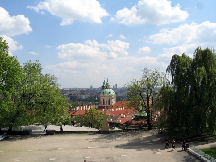Widok z rynku Hradczan