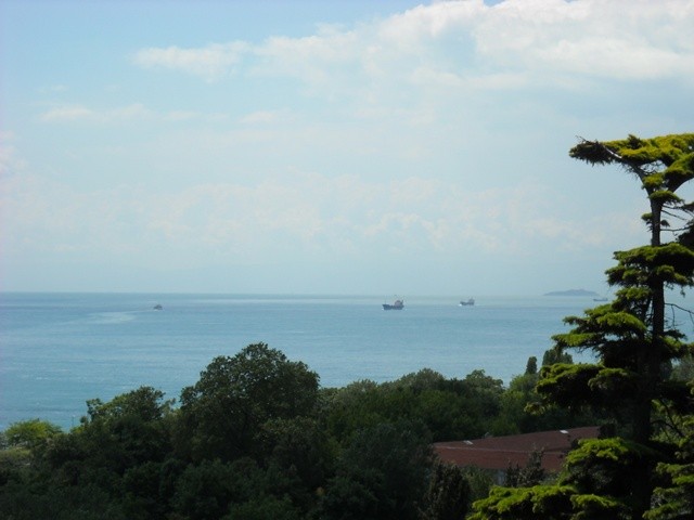 widok z tarasu na morze Marmara