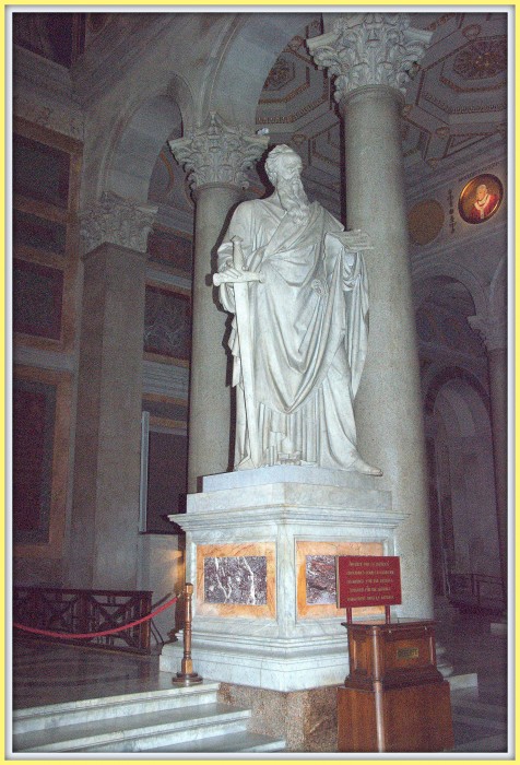 San Paolo fuori le Mura – jedna z czterech bazylik papieskich_wnętrze bazyliki_Rzym-Vatican_41.858611°N , 12.477222°E
