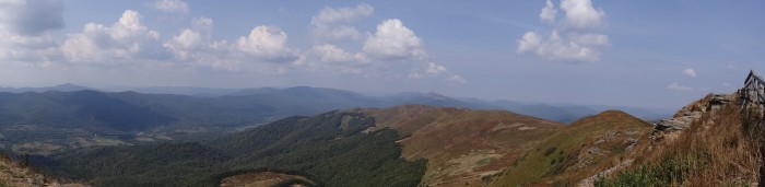 panorama z Tarnicy na Szeroki Wierch