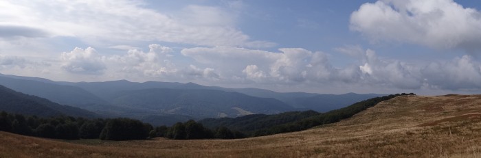 widok na Wetlinę z przełęczy Orłowicza