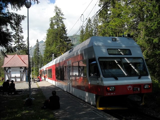stacja 'Popradzki Staw' i nasz główny środek transportu :)