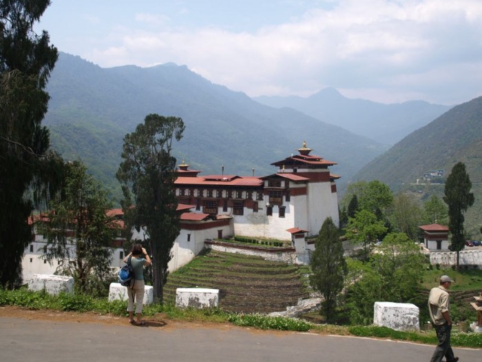 Trongsa Dzong w miasteczku Trongsa