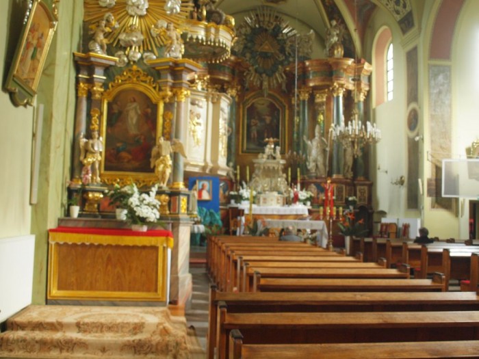 Kościół w Olsztynie - główny ołtarz