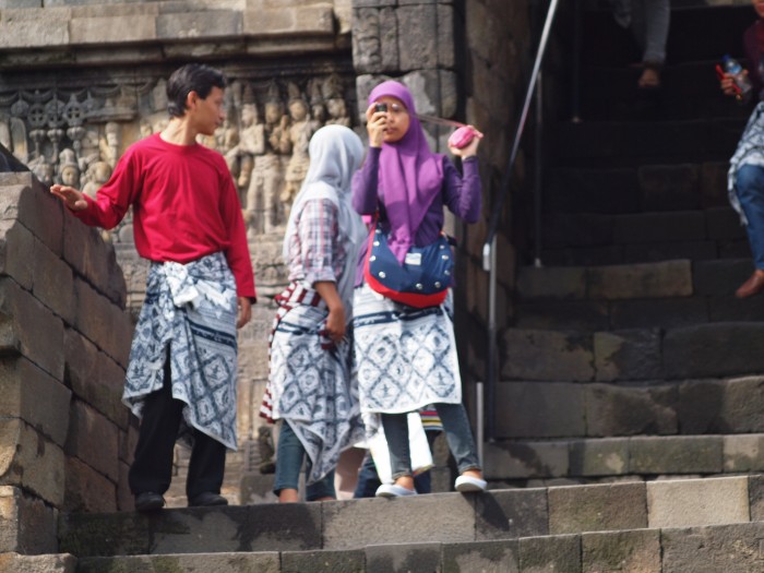 Świątynia Borobudur - turyści