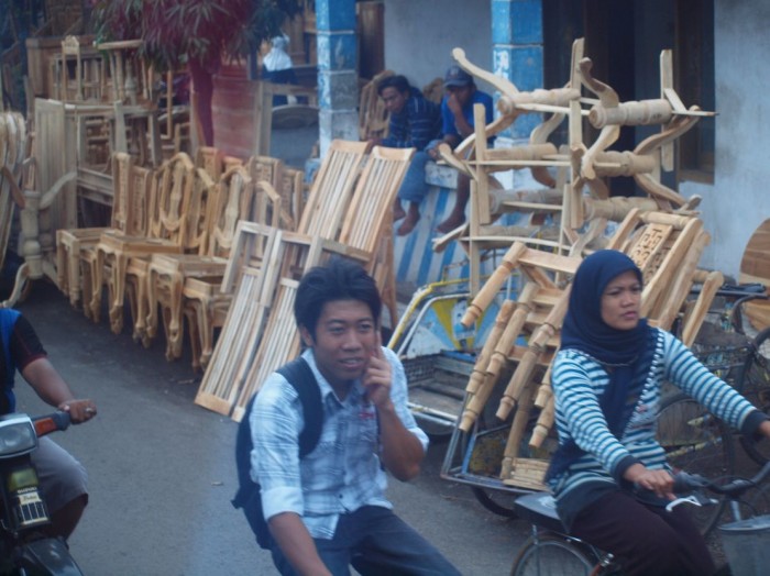Miasto Surabaya - dzielnica wyrobów z drzewna