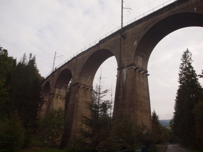Most kolejowy do Wisły Głębce