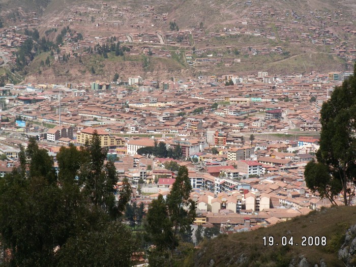 Cusco z twierdzy Sascahuaman