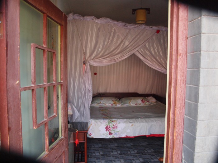 Zabudowania w  Hutongach - sypialnia