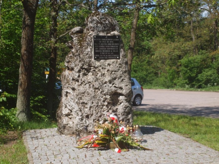 Pomnik przy drodze do Siedlca