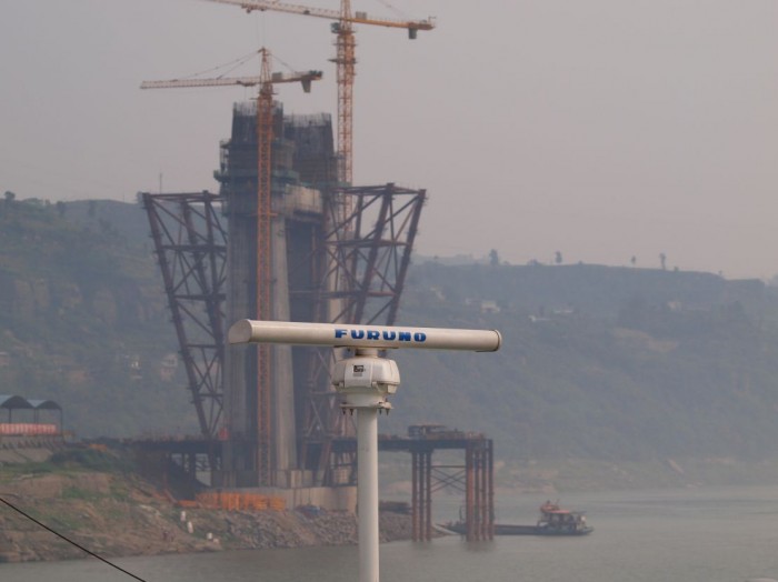 Budowa wiaduktu nad Jangcy