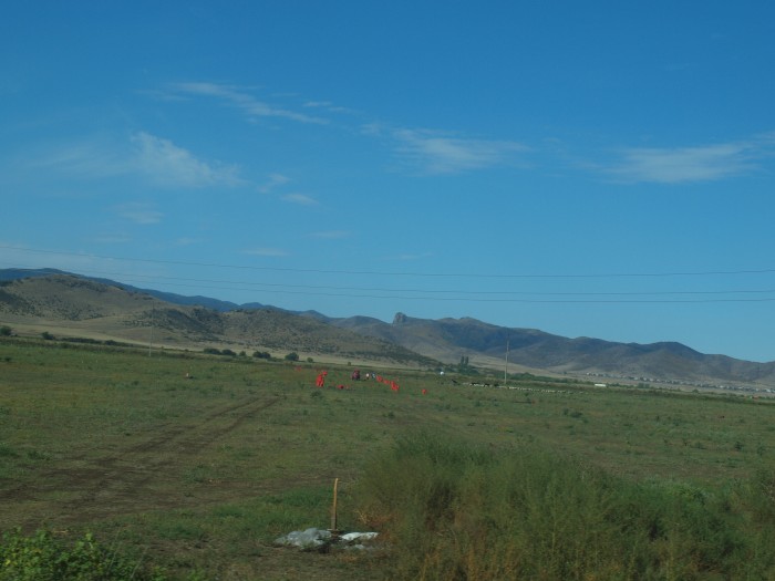 W drodze do granicy z Armenią