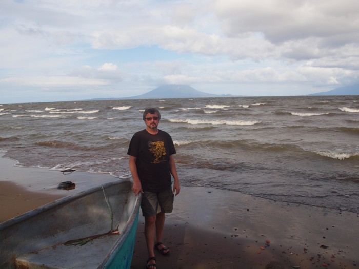 Jezioro Nikaragua, w oddali wulakany Maderas i Concepcion